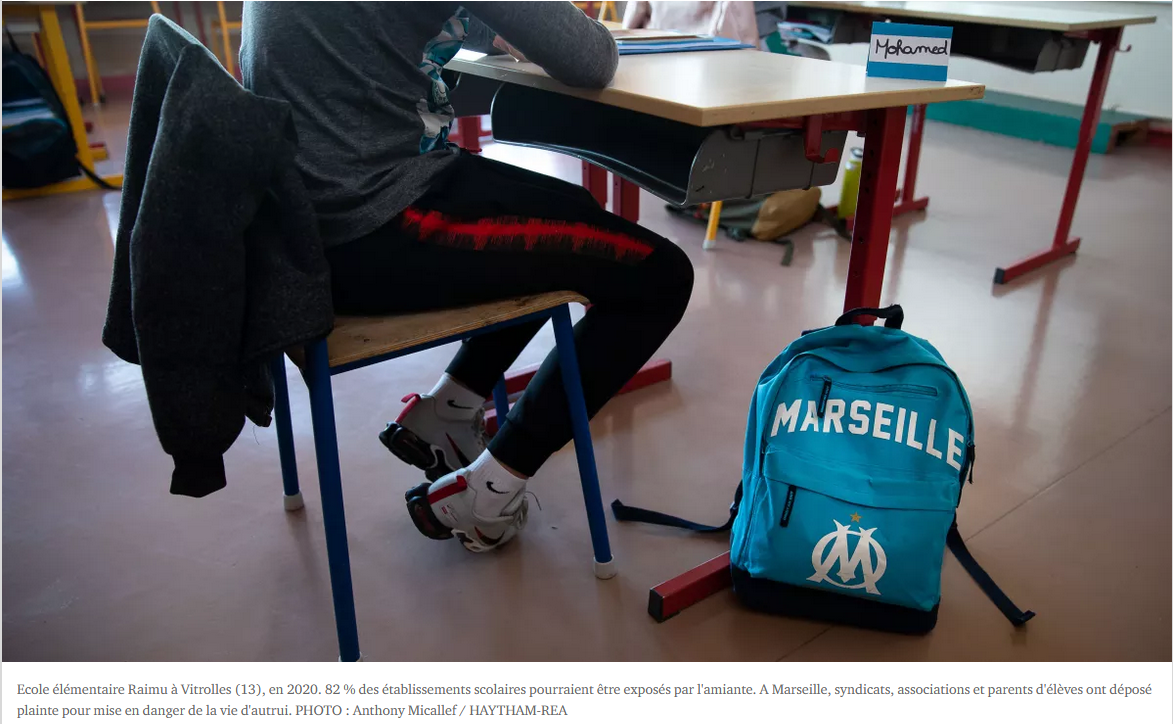 L’amiante à l’école, une urgence négligée par les pouvoirs publics